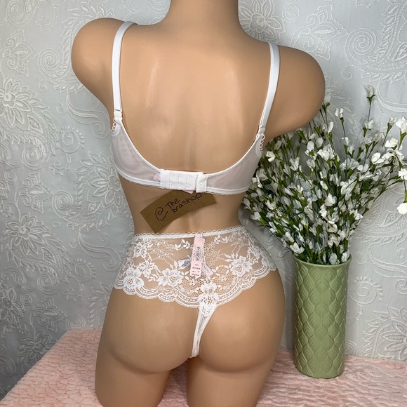 34DD Victoria’s Secret Unlined Bra Set White - Picture 4 of 7